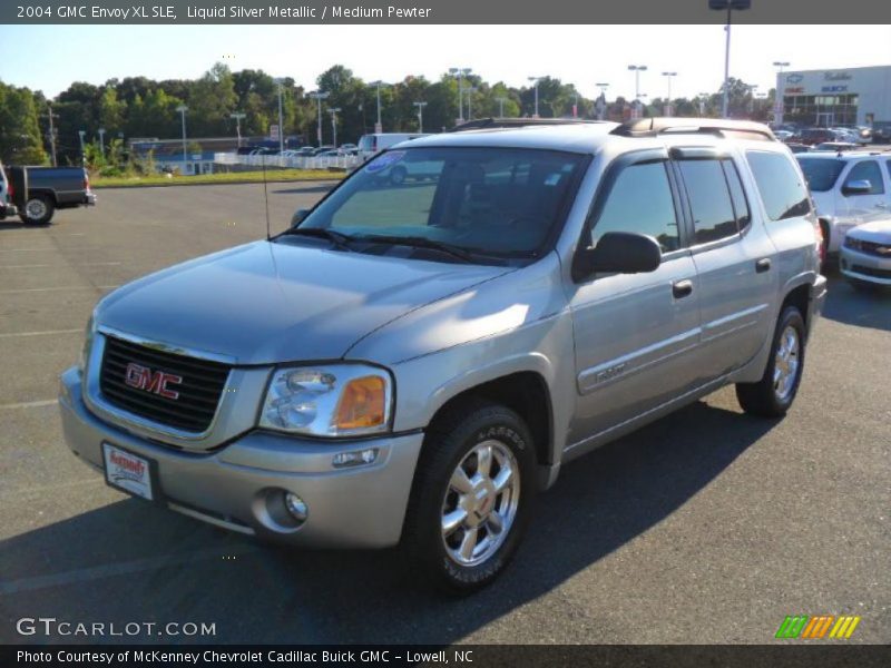 Liquid Silver Metallic / Medium Pewter 2004 GMC Envoy XL SLE
