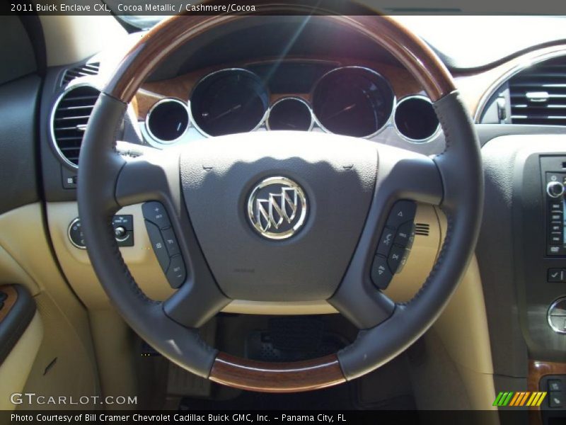 Cocoa Metallic / Cashmere/Cocoa 2011 Buick Enclave CXL