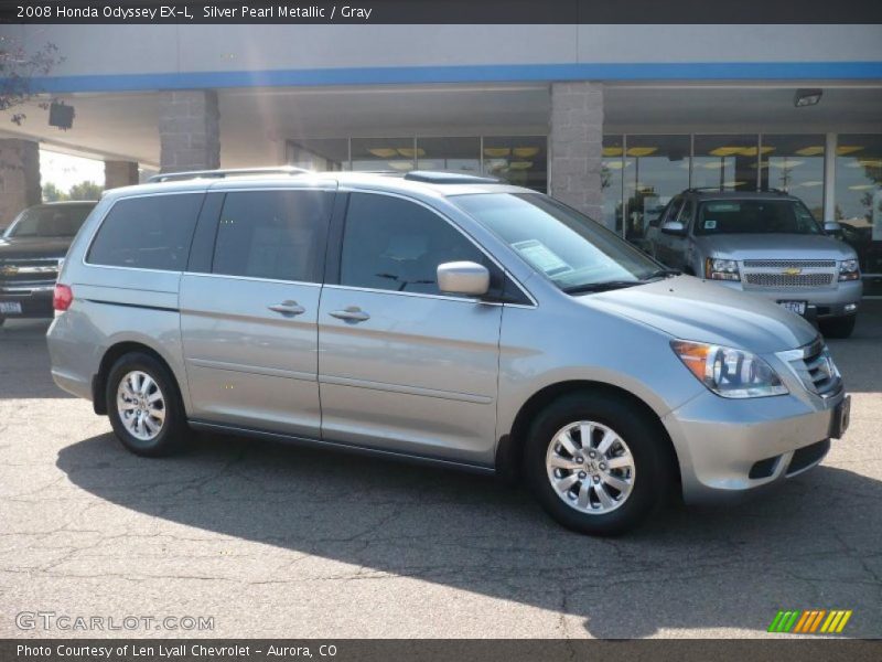 Silver Pearl Metallic / Gray 2008 Honda Odyssey EX-L