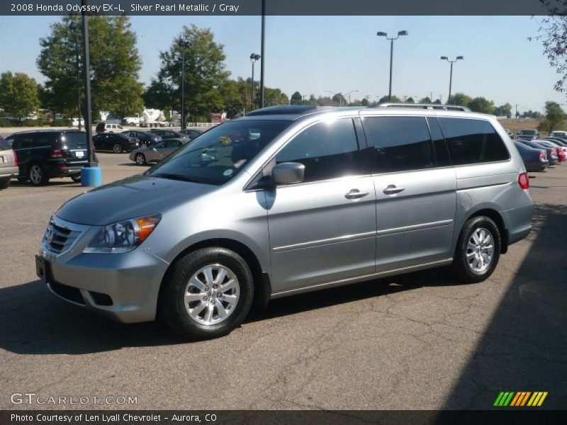 Silver Pearl Metallic / Gray 2008 Honda Odyssey EX-L