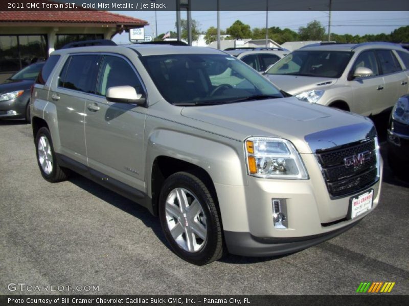 Gold Mist Metallic / Jet Black 2011 GMC Terrain SLT