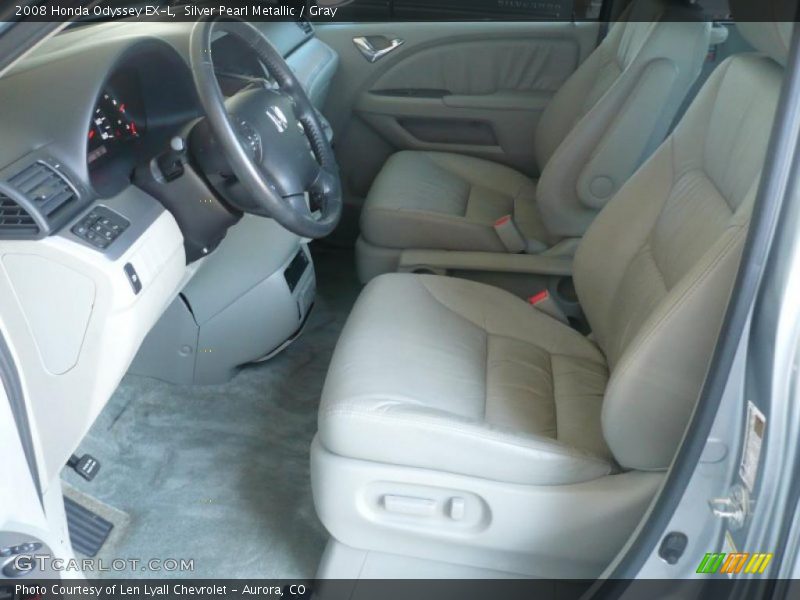 Silver Pearl Metallic / Gray 2008 Honda Odyssey EX-L