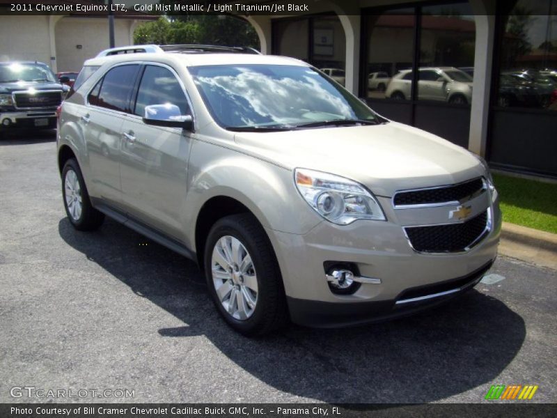 Gold Mist Metallic / Light Titanium/Jet Black 2011 Chevrolet Equinox LTZ