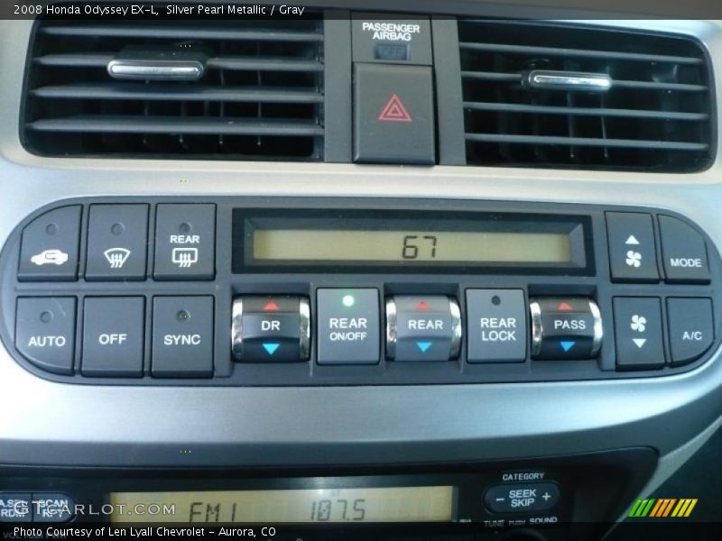 Silver Pearl Metallic / Gray 2008 Honda Odyssey EX-L