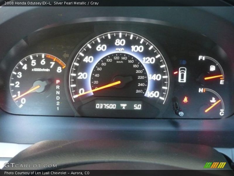 Silver Pearl Metallic / Gray 2008 Honda Odyssey EX-L