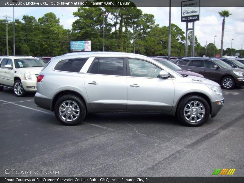 Quicksilver Metallic / Titanium/Dark Titanium 2011 Buick Enclave CXL