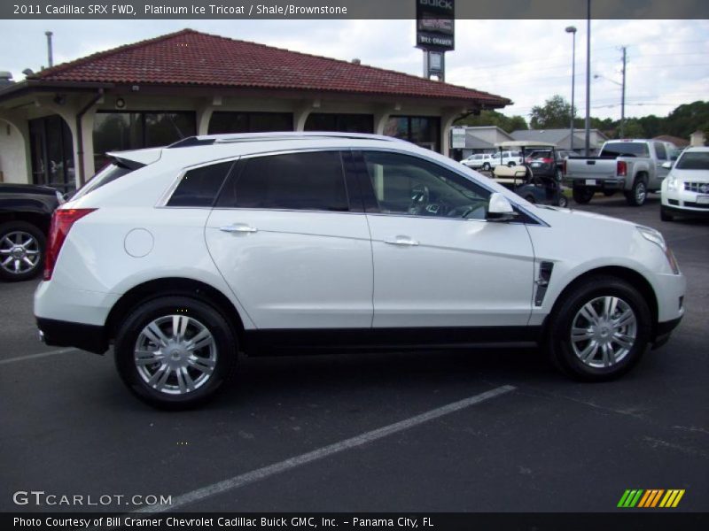 Platinum Ice Tricoat / Shale/Brownstone 2011 Cadillac SRX FWD