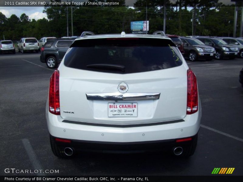 Platinum Ice Tricoat / Shale/Brownstone 2011 Cadillac SRX FWD