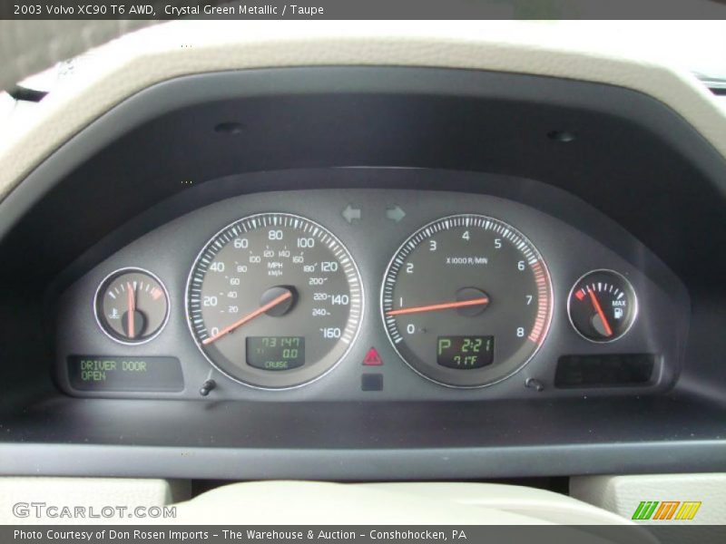 Crystal Green Metallic / Taupe 2003 Volvo XC90 T6 AWD