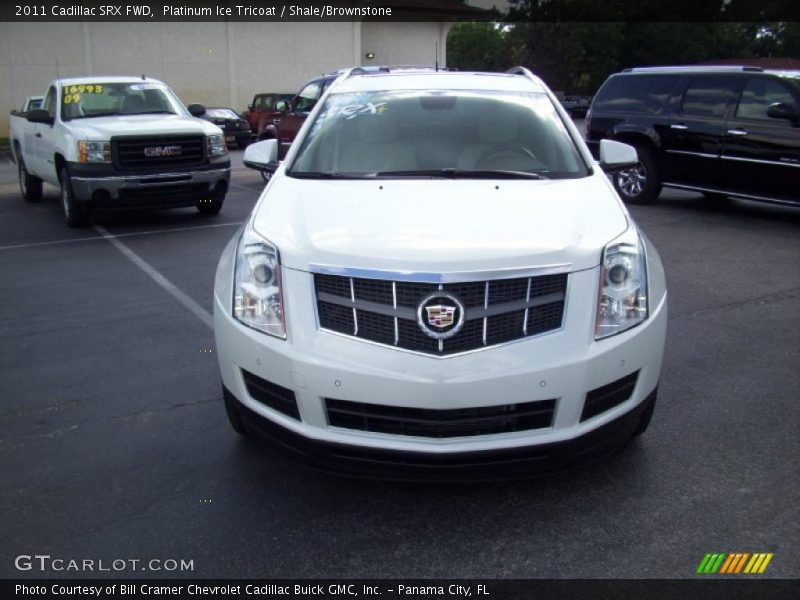 Platinum Ice Tricoat / Shale/Brownstone 2011 Cadillac SRX FWD