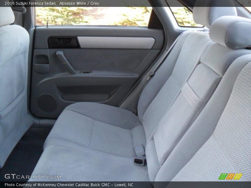 Absolute White / Grey 2006 Suzuki Forenza Sedan