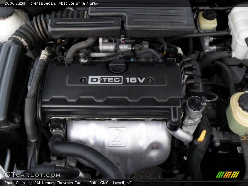 Absolute White / Grey 2006 Suzuki Forenza Sedan