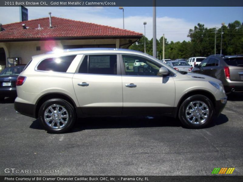 Gold Mist Metallic / Cashmere/Cocoa 2011 Buick Enclave CXL