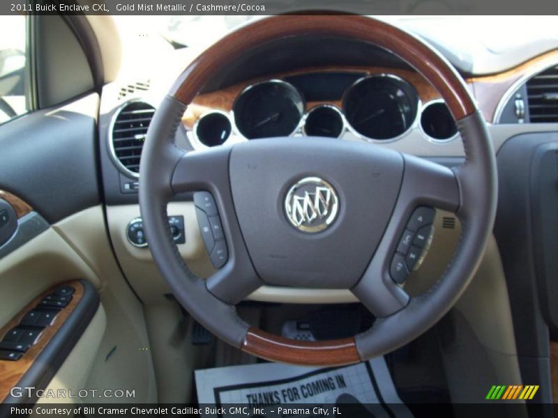 Gold Mist Metallic / Cashmere/Cocoa 2011 Buick Enclave CXL