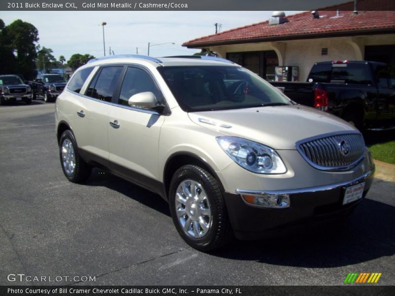 Gold Mist Metallic / Cashmere/Cocoa 2011 Buick Enclave CXL