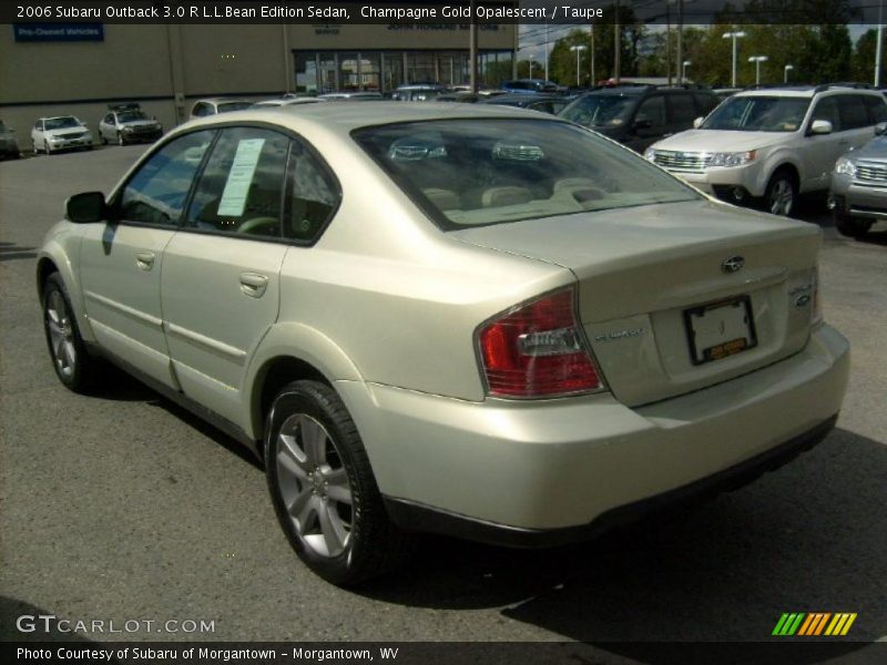 Champagne Gold Opalescent / Taupe 2006 Subaru Outback 3.0 R L.L.Bean Edition Sedan