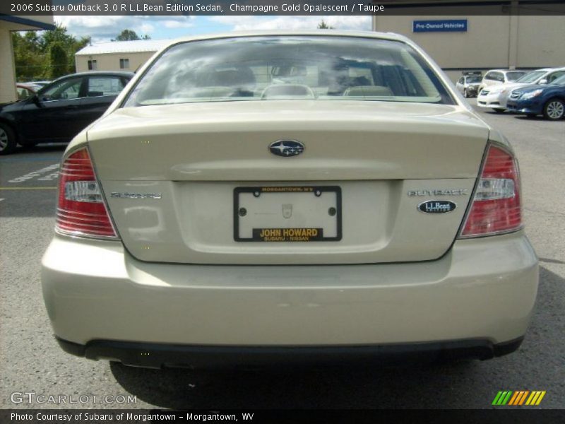 Champagne Gold Opalescent / Taupe 2006 Subaru Outback 3.0 R L.L.Bean Edition Sedan