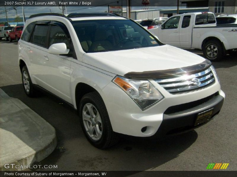 Pearl White / Beige 2007 Suzuki XL7 Luxury AWD