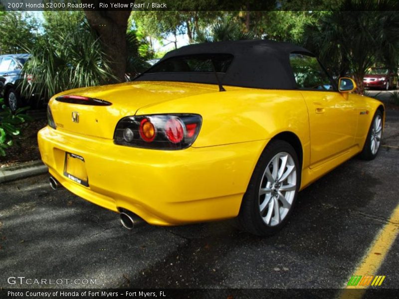 Rio Yellow Pearl / Black 2007 Honda S2000 Roadster