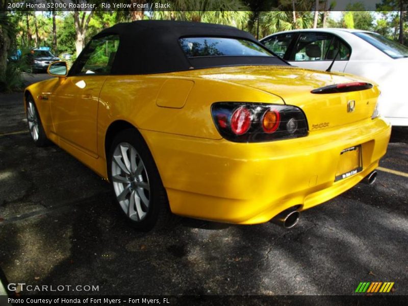 Rio Yellow Pearl / Black 2007 Honda S2000 Roadster
