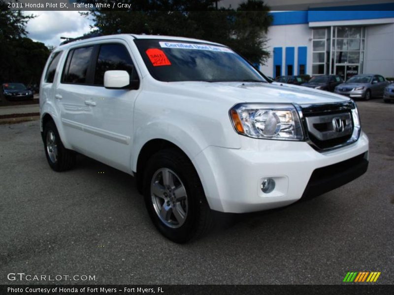 Taffeta White / Gray 2011 Honda Pilot EX