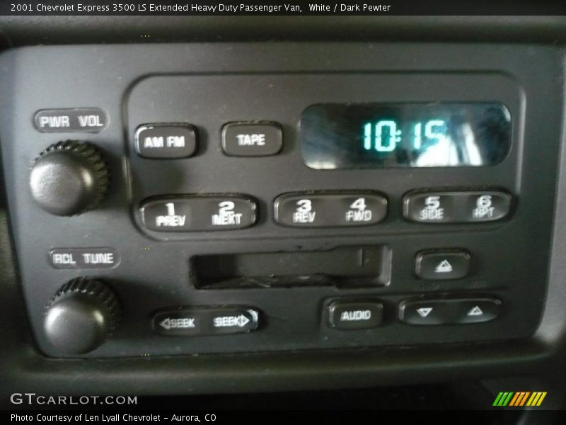 White / Dark Pewter 2001 Chevrolet Express 3500 LS Extended Heavy Duty Passenger Van