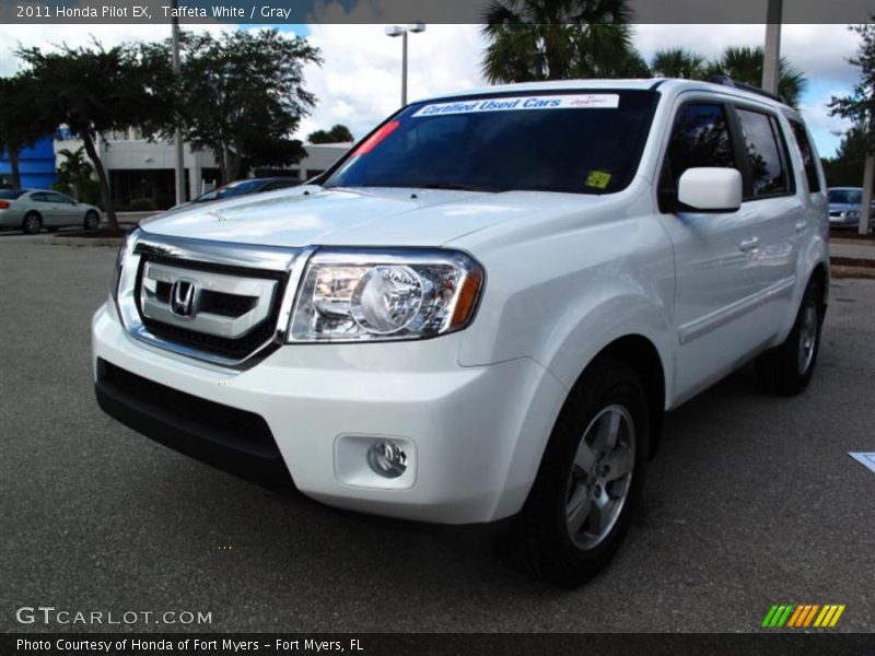 Taffeta White / Gray 2011 Honda Pilot EX