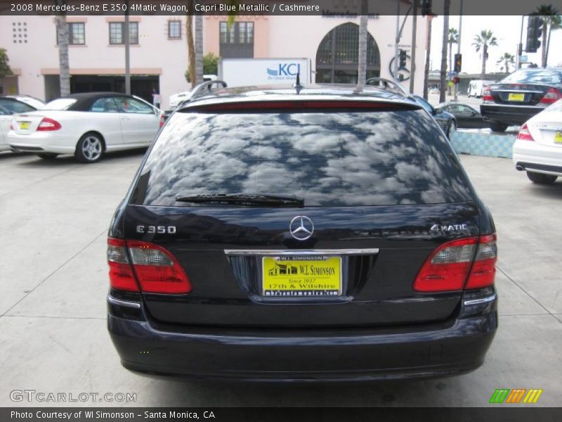 Capri Blue Metallic / Cashmere 2008 Mercedes-Benz E 350 4Matic Wagon