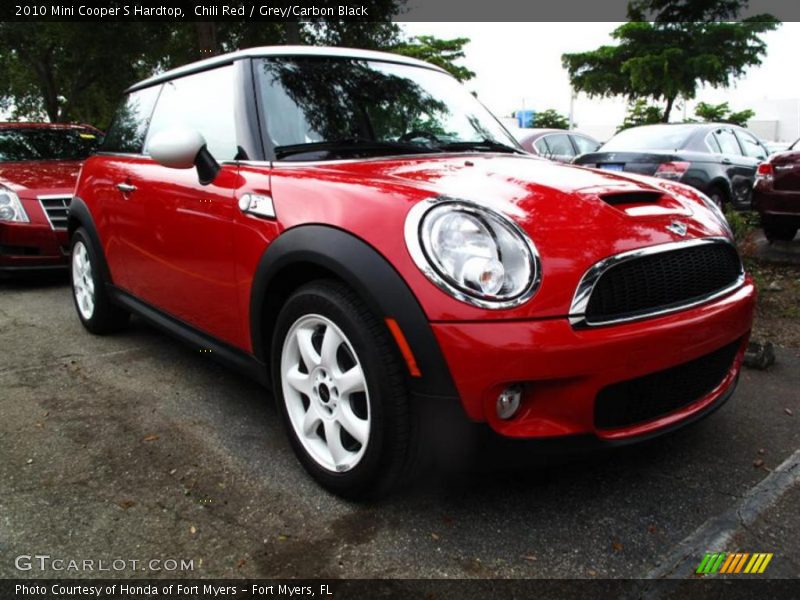 Chili Red / Grey/Carbon Black 2010 Mini Cooper S Hardtop