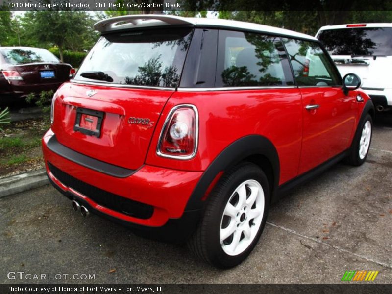 Chili Red / Grey/Carbon Black 2010 Mini Cooper S Hardtop