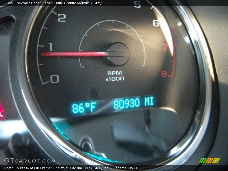 Blue Granite Metallic / Gray 2005 Chevrolet Cobalt Sedan