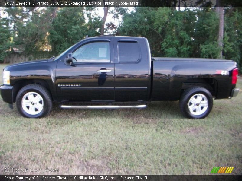 Black / Ebony Black 2007 Chevrolet Silverado 1500 LTZ Extended Cab 4x4