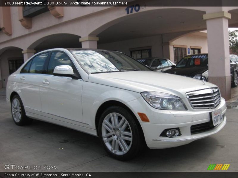 Arctic White / Savanna/Cashmere 2008 Mercedes-Benz C 300 Luxury