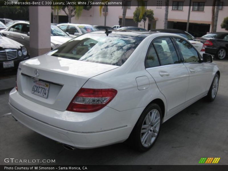 Arctic White / Savanna/Cashmere 2008 Mercedes-Benz C 300 Luxury
