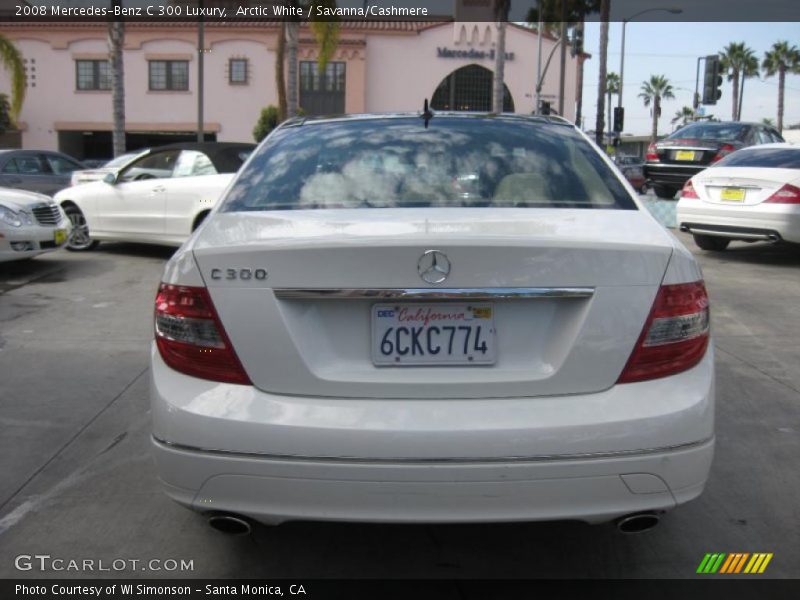 Arctic White / Savanna/Cashmere 2008 Mercedes-Benz C 300 Luxury