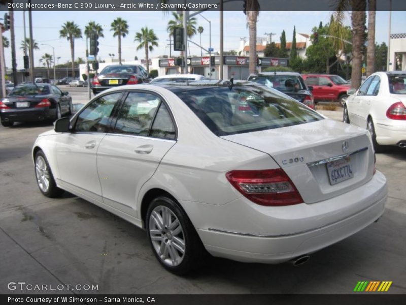 Arctic White / Savanna/Cashmere 2008 Mercedes-Benz C 300 Luxury