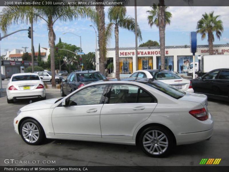 Arctic White / Savanna/Cashmere 2008 Mercedes-Benz C 300 Luxury