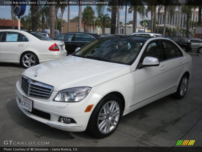 Arctic White / Savanna/Cashmere 2008 Mercedes-Benz C 300 Luxury