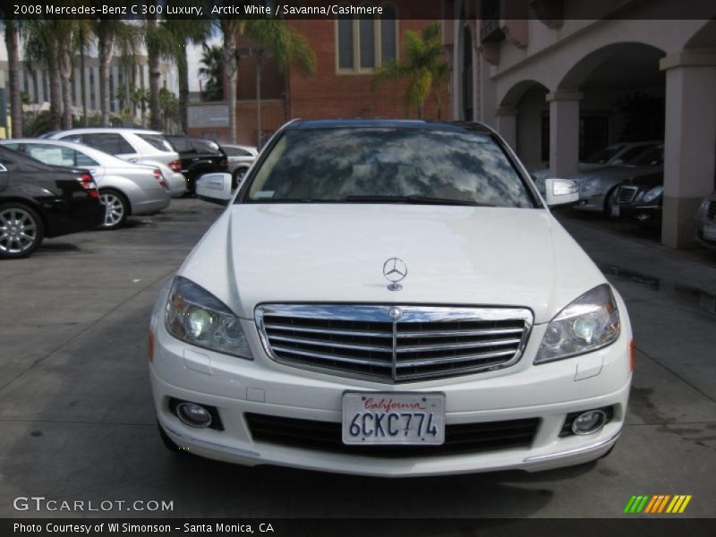 Arctic White / Savanna/Cashmere 2008 Mercedes-Benz C 300 Luxury