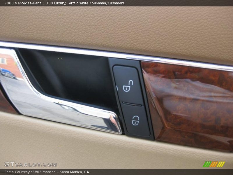 Arctic White / Savanna/Cashmere 2008 Mercedes-Benz C 300 Luxury