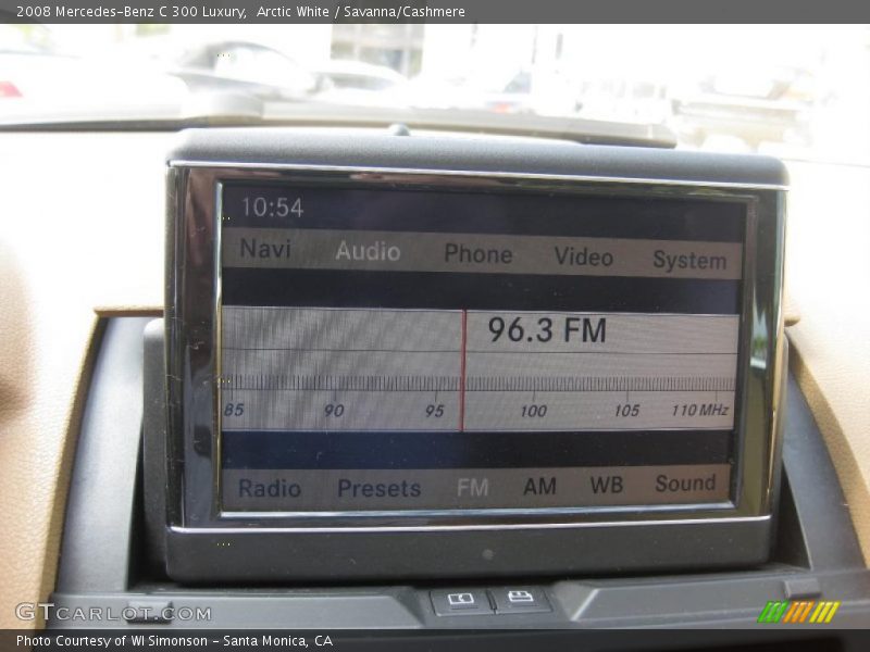 Arctic White / Savanna/Cashmere 2008 Mercedes-Benz C 300 Luxury