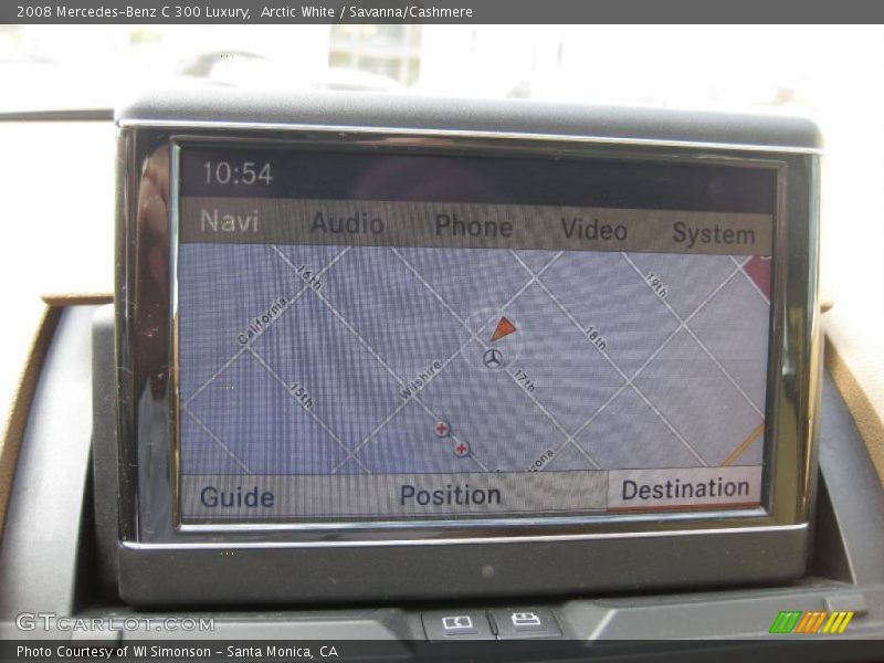 Arctic White / Savanna/Cashmere 2008 Mercedes-Benz C 300 Luxury
