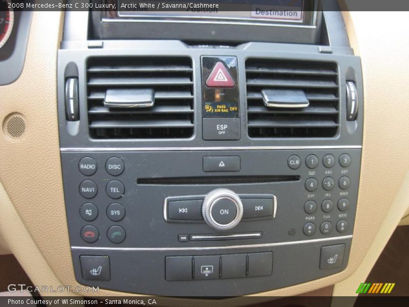 Arctic White / Savanna/Cashmere 2008 Mercedes-Benz C 300 Luxury