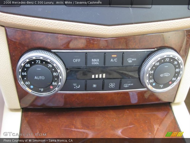 Arctic White / Savanna/Cashmere 2008 Mercedes-Benz C 300 Luxury