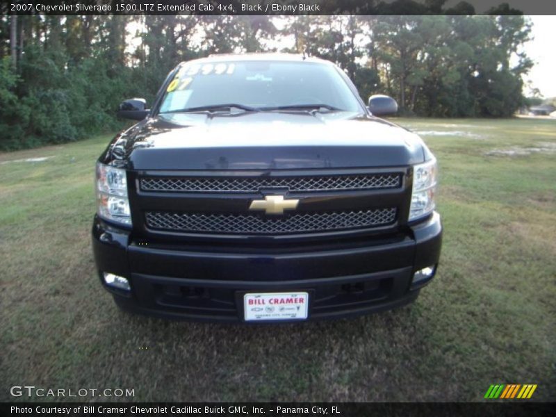 Black / Ebony Black 2007 Chevrolet Silverado 1500 LTZ Extended Cab 4x4