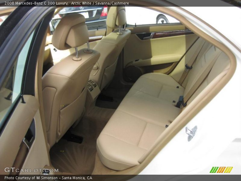 Arctic White / Savanna/Cashmere 2008 Mercedes-Benz C 300 Luxury