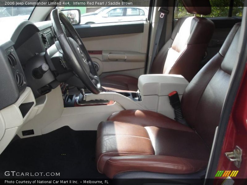 Inferno Red Pearl / Saddle Brown 2006 Jeep Commander Limited 4x4