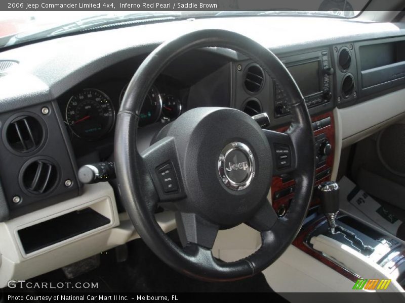 Inferno Red Pearl / Saddle Brown 2006 Jeep Commander Limited 4x4