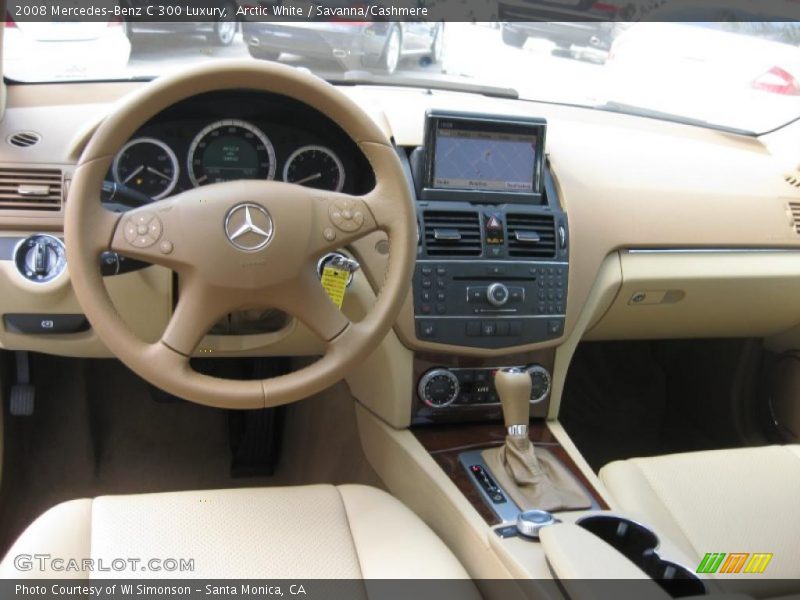 Arctic White / Savanna/Cashmere 2008 Mercedes-Benz C 300 Luxury