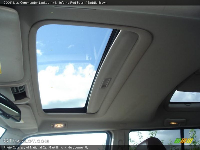 Inferno Red Pearl / Saddle Brown 2006 Jeep Commander Limited 4x4